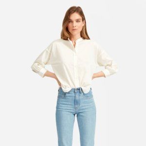 Everlane Colarless Airshirt - Cream
